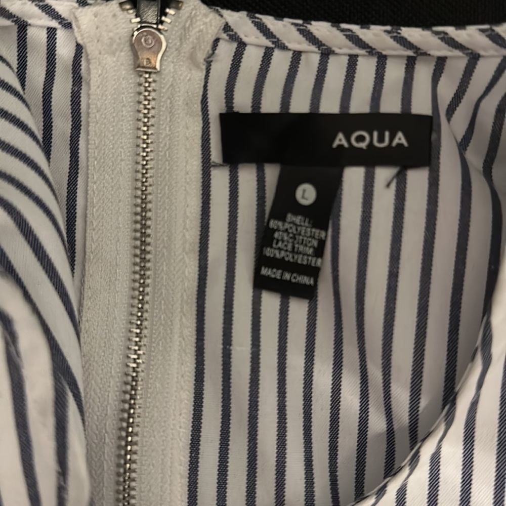 Aqua Ruffle Striped Top - Picture 3 of 3